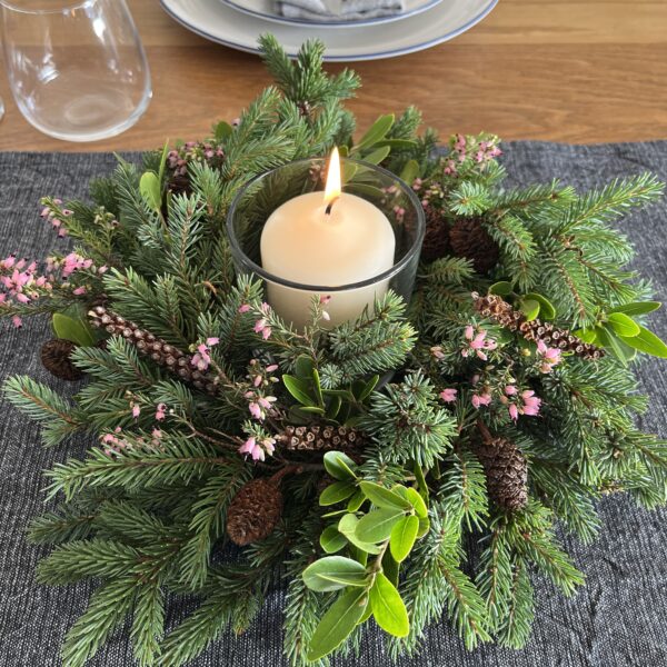 Pink Heath Table Decoration