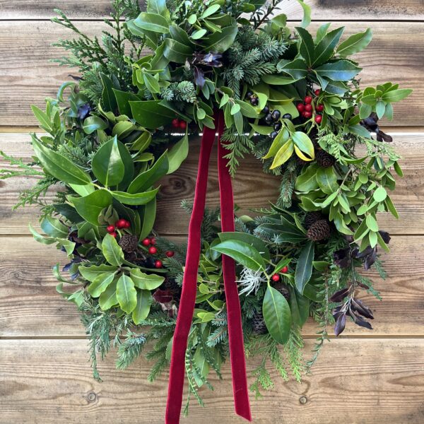 Classic Berry Hanging Wreath