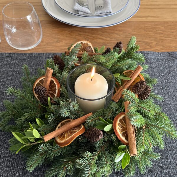 Golden Clementine Table Decoration